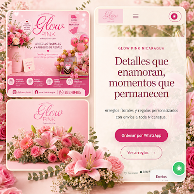 Glow Pink Arreglos Florales Managua